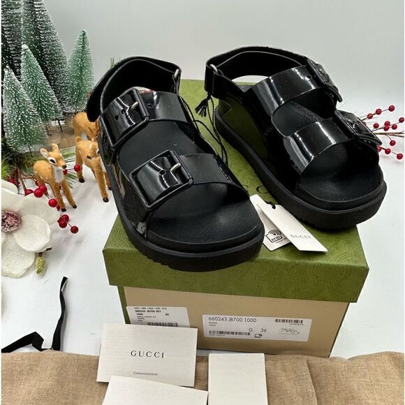 SOLD!!!!!      Women’s Gucci, mini GG sandals, size 36 made in Italy - Picture 1 of 9
